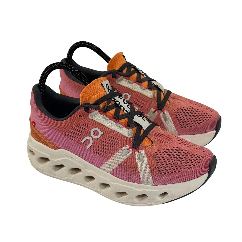 On Cloudeclipse Running Shoes Womens 7 Pink Orange Performance Athletic